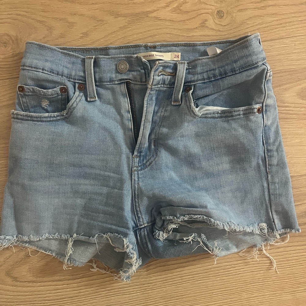 Levi's Light Blue Jean Shorts